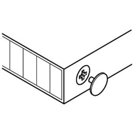 Gedotec Furniture Cover Caps Beige RAL 1015 Screw Covers Plastic Screw Cap Round | H1123 | Closure Plugs for Headhole Hole PZ2 | Diameter 12 x 2.5 mm | Pack of 20 - Cover Plugs Round