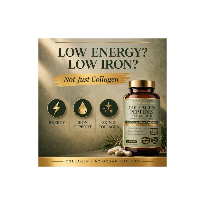 Beef Collagen Capsules (1500mg) + NZ Beef Liver & Spleen