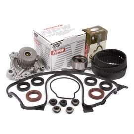 Domestic Gaskets DG-0664434000 Timing Belt NPW Water Pump Valve Cover Compatible With/Replacement For 96-00 Honda Civic De Sol D16Y7 D16Y8