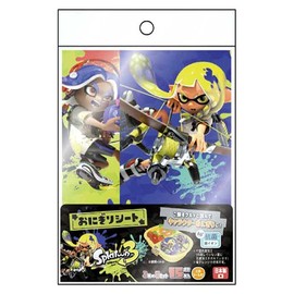 Sunart 137219 Splatoon 3 Onigiri Sheet with Silver Ion Antibacterial Processing Chara Valve