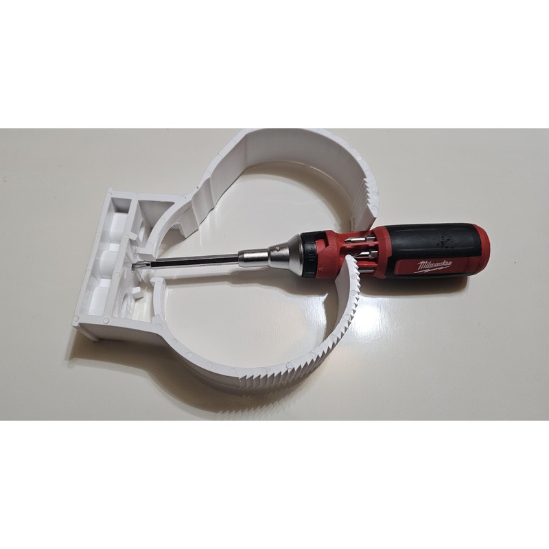SnapnStrut Handy-Snap 79-93HS White Polypropylene Pipe Hanger - Surface Mount,