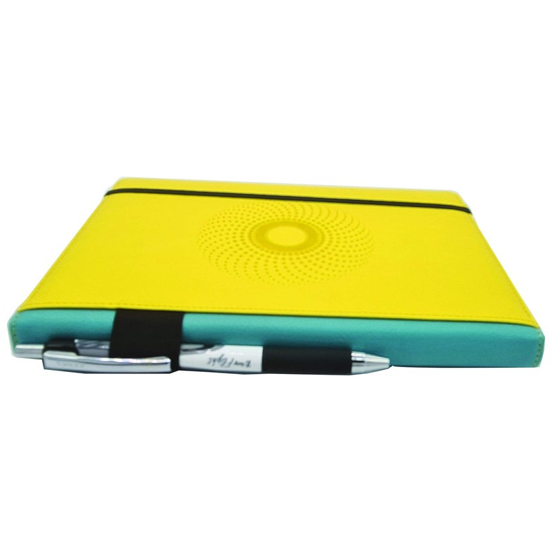 EJRange A5 Lined Notebook-Thick 100gsm Paper, Durable PU Leather Cover,