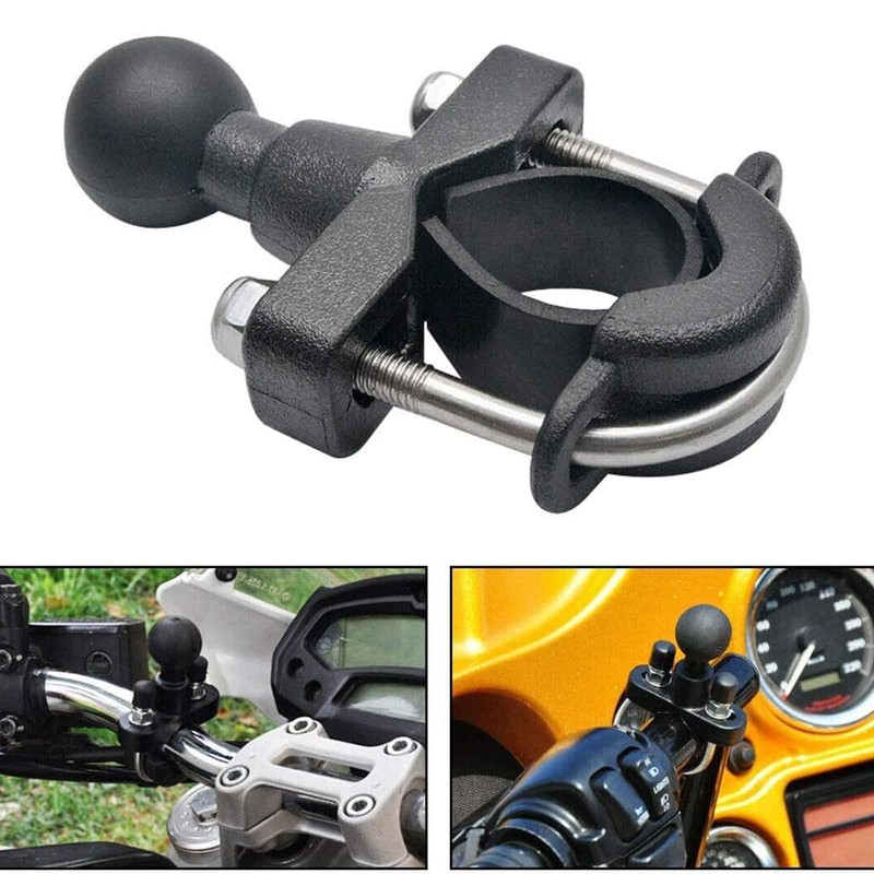 JYTDBCS Motorcycle Handlebar Base Kit with U-Bolt Universal Accessory Black