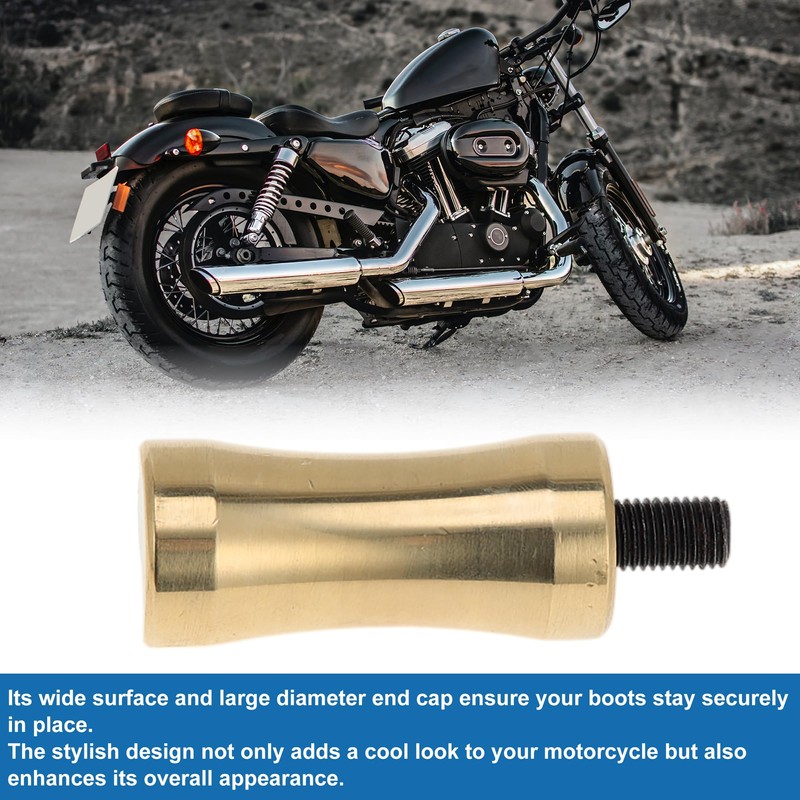 REPAIROCK Brass Motorcycle Shifter Footrests Pegs for HARLEY-DAVIDSON 883R Cylinder