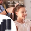 Hair Ties, 100 Pcs Black Hair Ties for Women, Soft