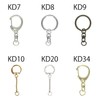 Nippon Chuko One-touch Key Chain Metal Fittings, 10 Pieces, Total