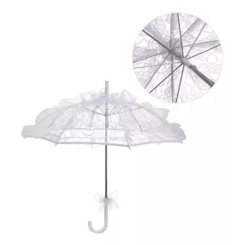 Generic De Encaje Hecho A Mano, Sombrilla De Sol Nupcial Para