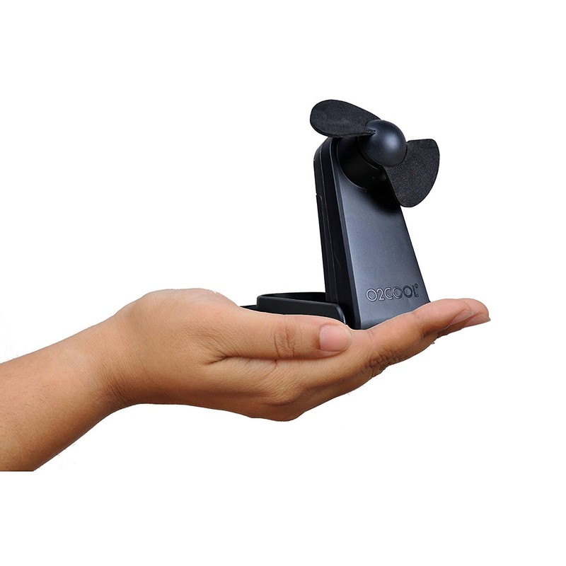 O2COOL Personal Battery Pocket and Table Desk Fan - Carabiner