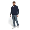 Polo Club Men's Basic Pullover with Zip - 100% Cotton