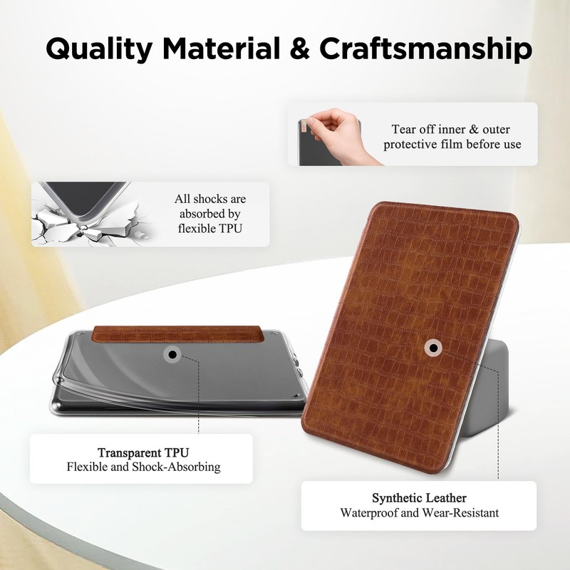 Vane Oak Magnetic Detachable Case for 7'' Kindle Paperwhite &