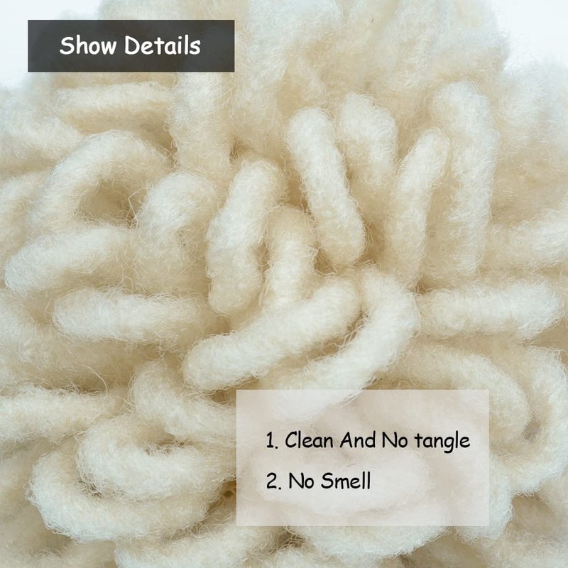 Yinmei Baibian Blonde Braided Locs Ponytail Afro Locs Bun Drawstring