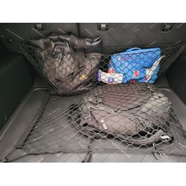 EACCESSORIES EA Trunk Organizer Cargo Net for Toyota FJ Cruiser 2007-2014 - Envelope+Floor Style Cargo Nets for SUV - Premium Mesh Car Trunk Organizer Vehicle Carrier Storag–Compatible with FJ Cruiser