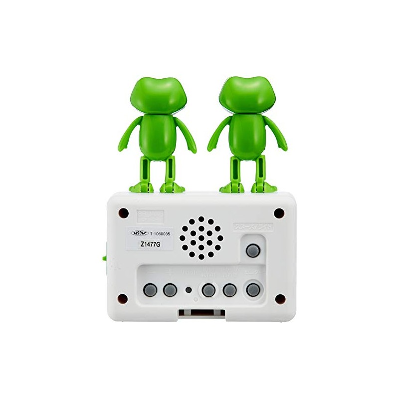 Rhythm 8RDA46RH03 Kero Clock 2 Alarm Clock, Digital Clock, White,