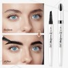Boobeen Waterproof Liquid Eyeprow Pen, 4 Micro Fork Tips for
