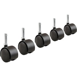 5 Pc- 2 Inch Dual Wheel Swivel Caster Wheel Replacements, Furniture Office Chair
