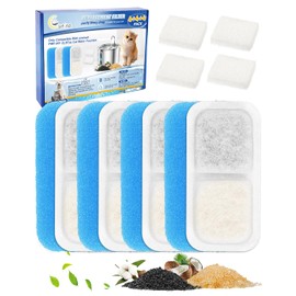 Cunina Cat Water Fountain Filter Compatible with oneisall Cat Water Fountain Stainless Steel PWF-001 2L/67oz, Cat Fountain Filter Replacement, Multilayer Filters System, Fit for oneisall, 4+4+4Pack