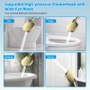 Hibbent 10 Inch High Pressure Rainfall Shower Head Handheld Gold