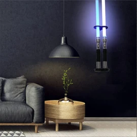 HHUXIUE Lightsaber Wall Mount Lightsaber Stand Sword Shelf Suitable for Lightsaber Stand Lightsaber Display Swords Lightsaber Sword Wall Mount (Black 1 Hole)