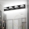 Aipsun 4 Lights Dimmable Modern Black Vanity Light Up and