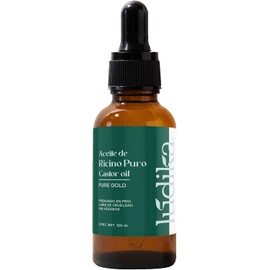 Aceite de Ricino Puro 120 ml Nutre e Hidrata para Cabello Pestañas Cejas Barba Uñas Prensado en Frío Sin Hexanos