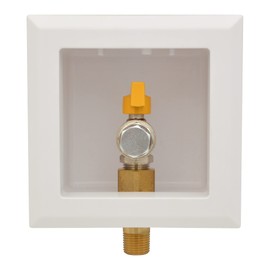 HYDRO MASTER Gas Outlet Box，3/4" NPT, Gas Supply Box，White (3/4-Inch)