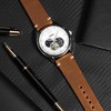 Anbeer Watch Band, Military Style Top Grain Leather, Quick Release