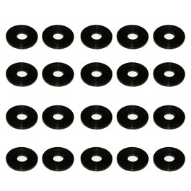 M12 X 36mm Nylon Black Penny Washers Fender Repair Washer Mudguard DIN 9021 (Pack of 20)