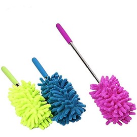 Microfiber Duster, 3 Pcs Extendable Hand Dusters Set with Telescoping Pole Washable Dusting Brush for Kitchen & Automotive Cleaning Supplies