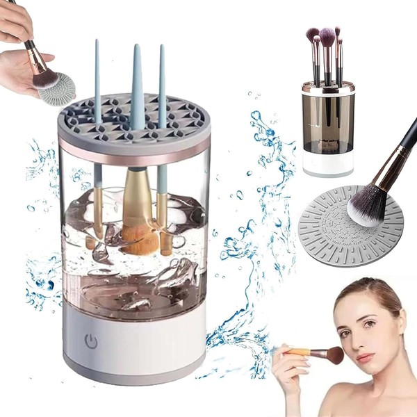 Electric Makeup Brush Cleaner, Makeup Brush Cleaner Machine, Makeup Cleaner, Brush Cleaner Fit for All Size Makeup Brush, Beauty Tools, Great Gift for Her, Women, Girlfriend, Female