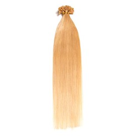 100 x 1 g x 45 cm Indian Remy Human Hair Weave 100% Human Hair U-tip Extensions Extensions/with Accessories medium Blonde