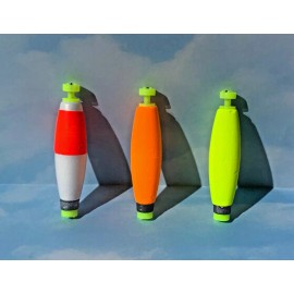 Comal Tackle 2" 2.5" 3" (2) Colors Choose Cigar SNAP WEIGHTED FLOAT QTY.  12   - 2.5", ORANGE