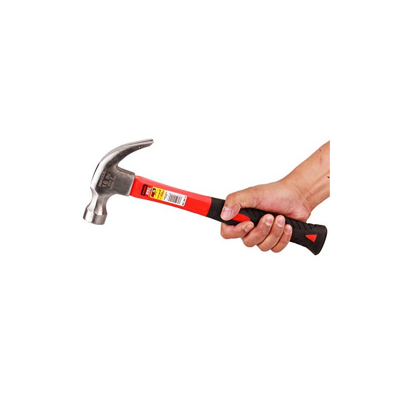 Mikels MUC-16 Martillo de Uña Curva, Mango de Fibra de