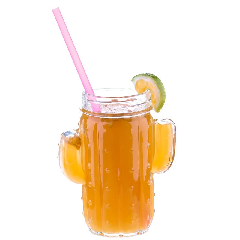 Dakoufish 8 Inch Reusable Plastic Short Straws for 16oz 20oz