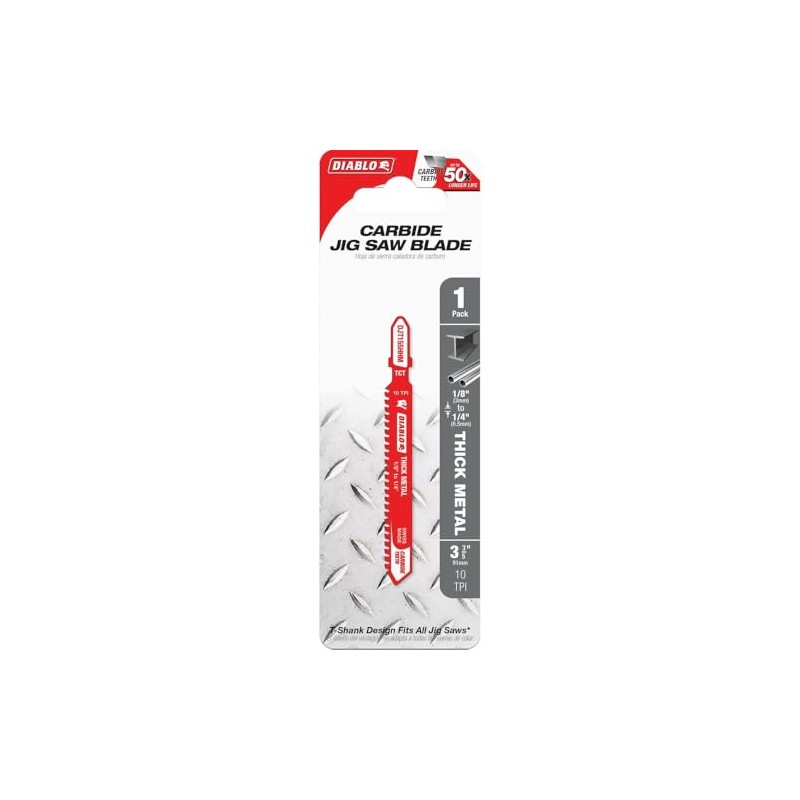 Diablo Carbide Jig Saw Blade - Ideal for Cutting Thick