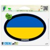 Ukraine Euro Oval Vinyl Car Bumper Window Sticker 3" x 2"