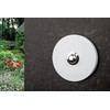 HUBER Surface-Mounted Bell Push Single Round Made of Real Metal
