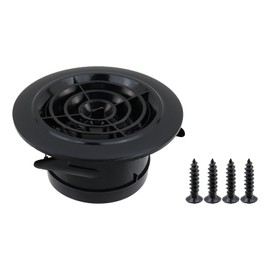 Antrader Air Vent, Adjustable Round Soffit Vents, ABS Exhaust Louver Grille Cover, Ducting Ventilation Air Outlet Cover for Bathroom Kitchen Ventilation (4 Inch)