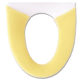 OKA Toilet Seat Cover, Every Wash, Heated, Dedicated Toilet Seat Cover, Yellow, 9.1 x 5.9 x 0.8 inches (23 x 15 x 2 cm)