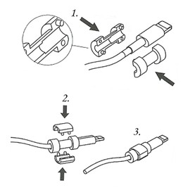 Operitacx 4pcs Charger Protector Saver Cover Wire Hider Cord Keeper Cable Covers for Cables