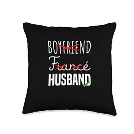 Boyfriend Fiance Husband Groom Wedding Funny Throw Pillow, 16x16, Multicolor