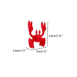 LQUCWEPP Utensil Holder - Red Crab, 2-in-1 - Steam Releaser, Heat-Resistant Spoon Holder for Stovetop, Spatula Holder and Cooking Spoon Holder for Stovetop and Counter, Bpa Free