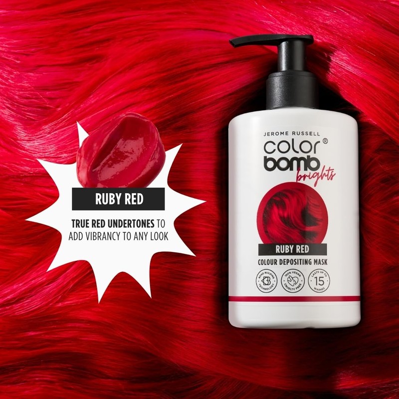 Jerome Russell Color Bomb Brights – Ruby Red Colour Depositing