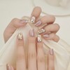 10pcs Handmade Rhinestones Press On Nails Square Nails Reusable Nails