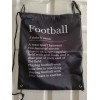 Unbranded Football Definition Drawstring Waterproof Bag Backpack Black (B2)