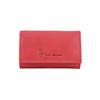 Conte Massimo Man Woman Keyring Genuine Leather, Red with bag