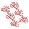 100pcs Swan Shape Paper Clips Plating Process Portable Cute Metallic