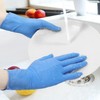Mira Pak Blue Nitrile Disposable Gloves 4 Mil Food-Safe, Latex