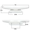 WTMORE Boat Cleats 5inch, High Impact White Nylon Dock Cleats,Boat