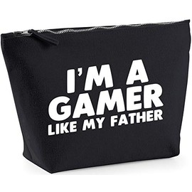 Hippowarehouse I'm a gamer like my father printed make up cosmetic wash bag 18x19x9cm