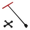 TNITRIB 17 Inch Water Meter Key with 4-Way Utility Key